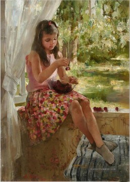 Frau Werke - Recht kleines Mädchen NM Tadschikistan 28 Impressionist